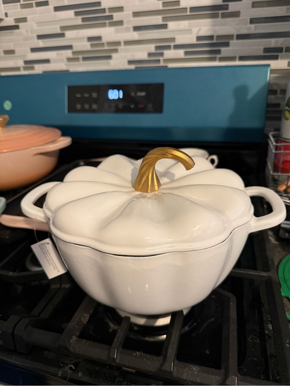 NWT Pioneer Woman Enameled Cast Iron Pumpkin - Picture 6 of 7
